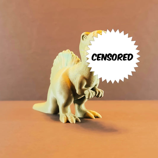 Spinosaurus Dinosaur Gag Gift in Silk Colors | Bachelorette Party Favor, Romance Art, Homoerotic Art Décor, Funny Gift For Friends & Family, Gift for Her, Gift for him, NSFW