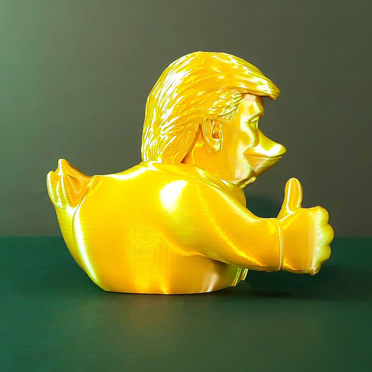 Winged Trump Duck | Presidential Duck | Parody 2024 Party Supplies, Gag Gift Funny Figurine, Playful Duck Art, Patriotic Jeep Duck