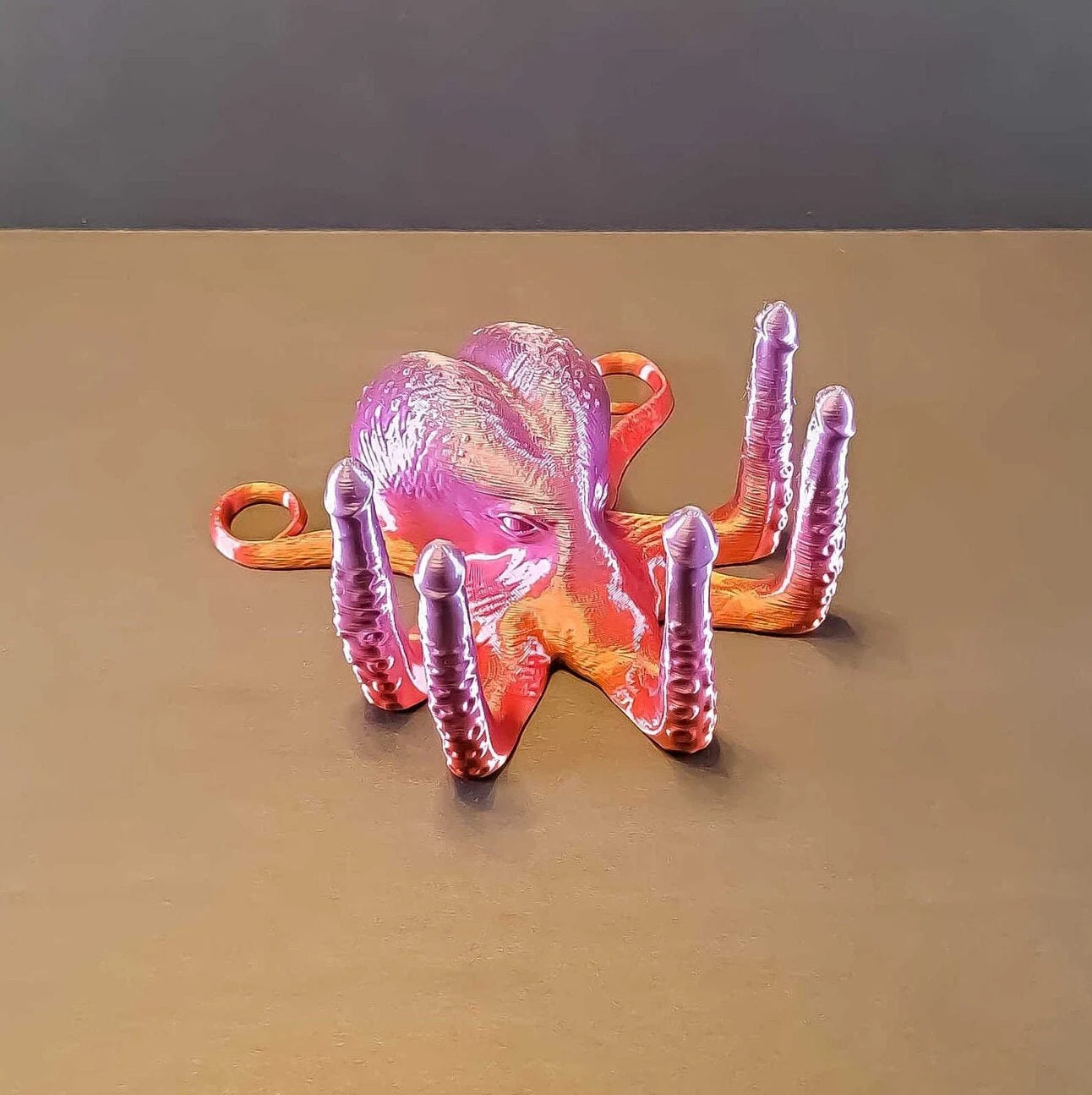 Translucent OctoBalls Fucktopus | Desk Decor, Ring Holder, Romance Art, Homoerotic Art, Angrypus, Gag Gift, Bedroom Décor in 3 Sizes