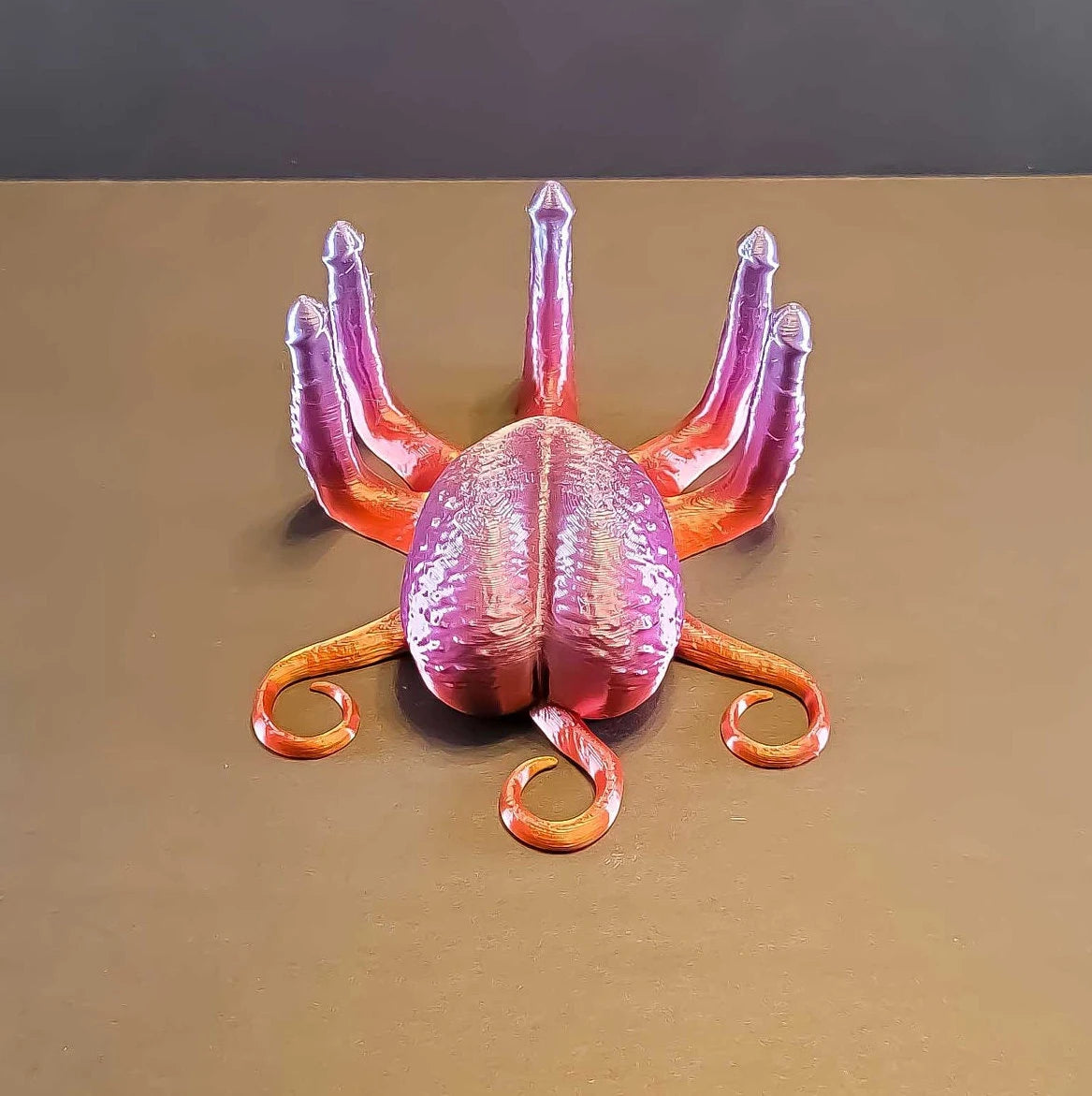 Translucent OctoBalls Fucktopus | Desk Decor, Ring Holder, Romance Art, Homoerotic Art, Angrypus, Gag Gift, Bedroom Décor in 3 Sizes